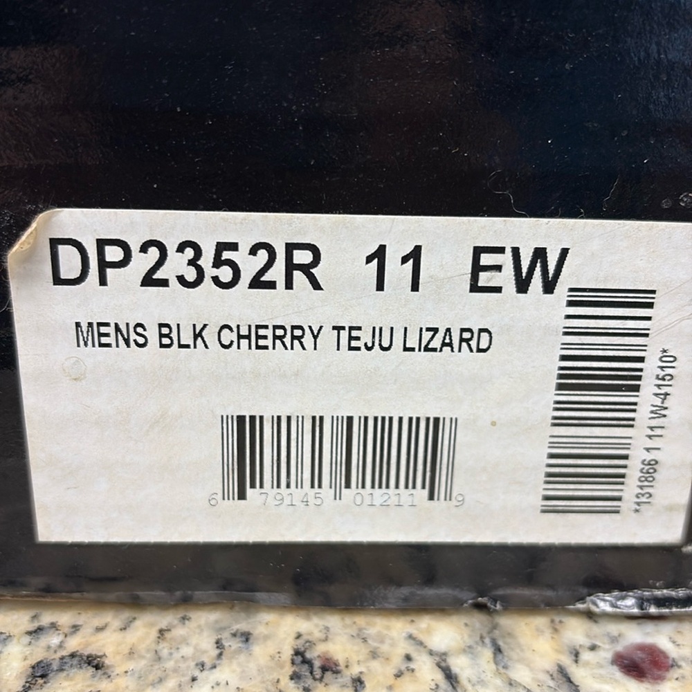 Dan Post hand crafted black cherry Teju Lizard boot. Stunning design.
